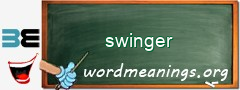 WordMeaning blackboard for swinger